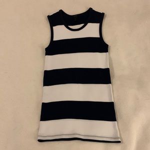 Simple J Crew navy and white striped top